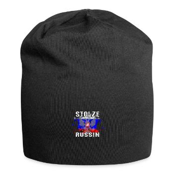 Russia "Proud Russian" - Jersey Beanie - black - Front