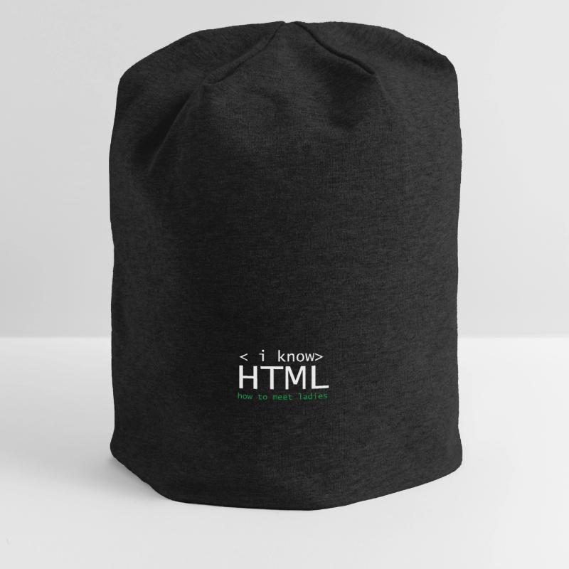 HTML Editor Hypertext Markup Language Webdokument Jersey-Beanie
