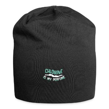 Schwimmer Schwimmen 50 Meter Bahn Brustschwimmen - Jersey-Beanie - Schwarz - Vorne