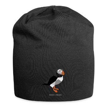 Puffin - Jersey-Beanie - Schwarz - Vorne