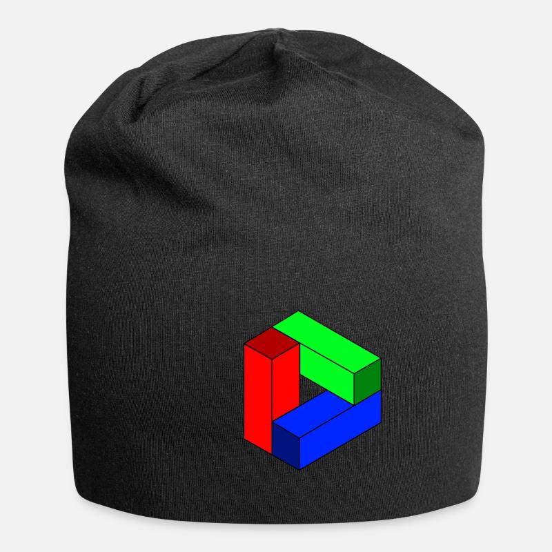 Illusion - Jersey-Beanie - Schwarz