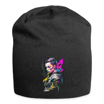 No105 - Jersey-Beanie - Schwarz - Vorne