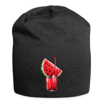 Juicy watermelon in a jar - Jersey Beanie - black - Front