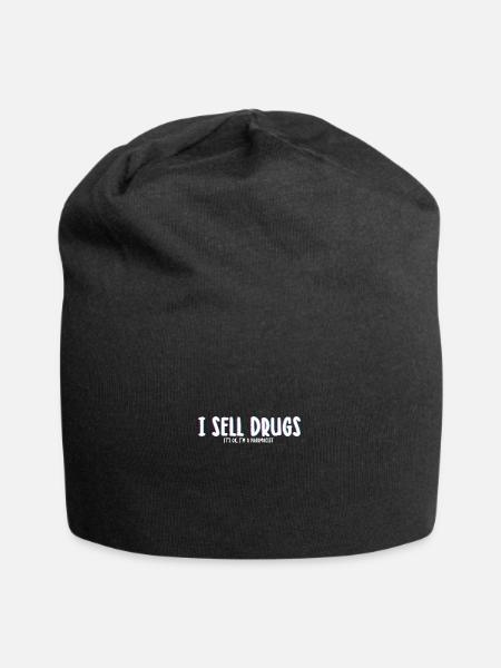 Apotheker Geschenke | Pharmazie Pharmazeuten Beruf - Jersey-Beanie - Schwarz