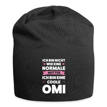 Oma Großmutter Großmütter Geschenk - Jersey-Beanie - Schwarz - Vorne