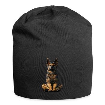 Berger allemand - Bonnet en jersey - noir - Devant