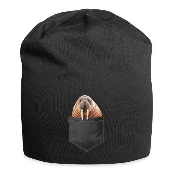 Walross - Jersey-Beanie - Schwarz - Vorne