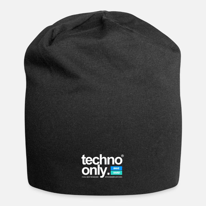 TECHNO ONLY - Jersey-Beanie - Schwarz