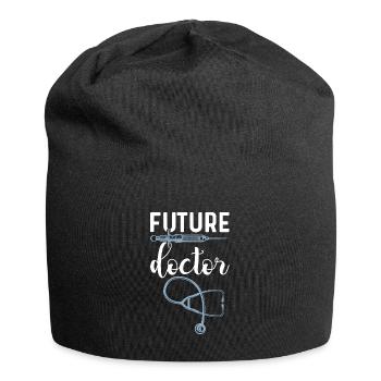 Arzt Ärztin Medizinstudium Medizinstudent Doktor - Jersey-Beanie - Schwarz - Vorne