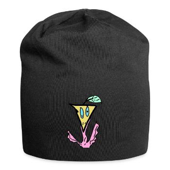 Lustig Vogel Tier Tiere - Jersey-Beanie - Schwarz - Vorne