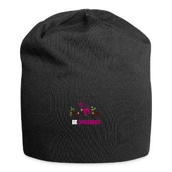 SOYEZ DIFFÉRENT soyez différent Sloth Sloth Design - Bonnet en jersey - noir - Devant