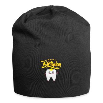 Birthday Gift for Dentists | happy Birthday - Jersey Beanie - black - Front