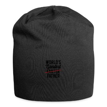 Cadeaux pour la fête des pères Les meilleurs mondes plus loin - Bonnet en jersey - noir - Devant