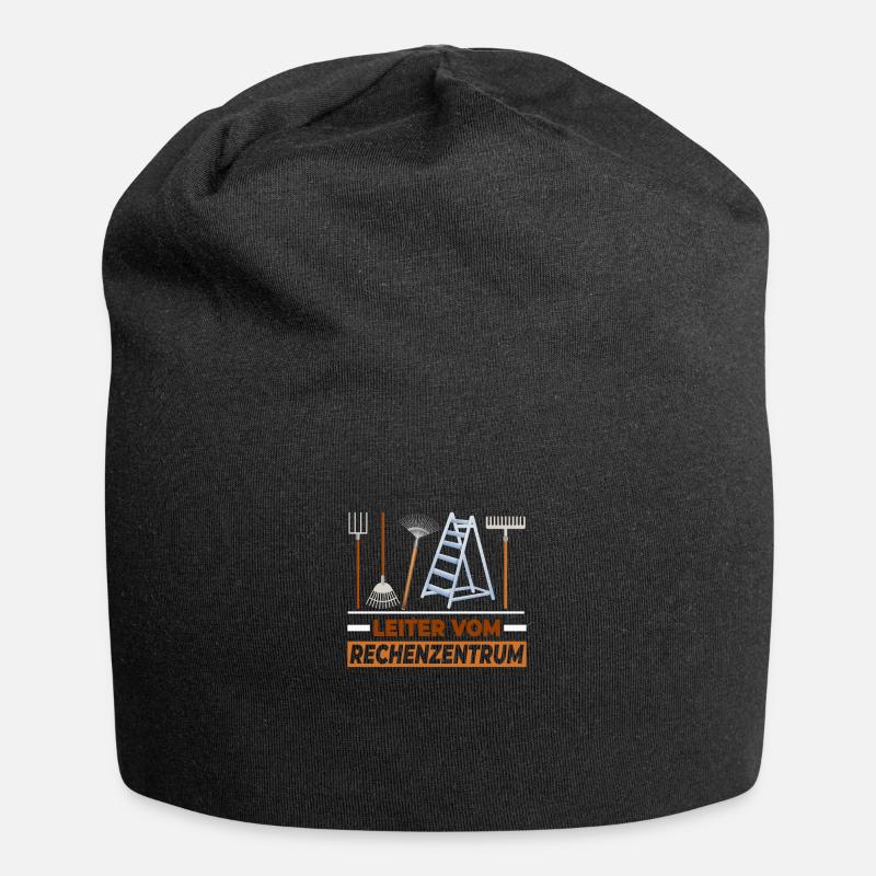 Leiter vom Rechenzentrum Gärtner - Jersey-Beanie - Schwarz