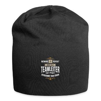Lustige Teamleiter Abteilungsleiter Geschenkidee - Jersey-Beanie - Schwarz - Vorne