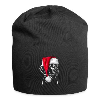 Santa WEIMARANER Chiens de chasse de Noël Wilsigns - Bonnet en jersey - noir - Devant