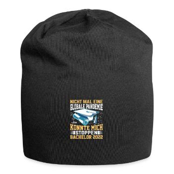 Bachelor 2022 Geschenk nichts konnte mich aufhalte - Jersey-Beanie - Schwarz - Vorne