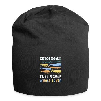 Whale Sea Gift Ocean Gift - Jersey Beanie - black - Front
