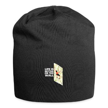 Wall Climbing Rock Climbing - Jersey Beanie - black - Front