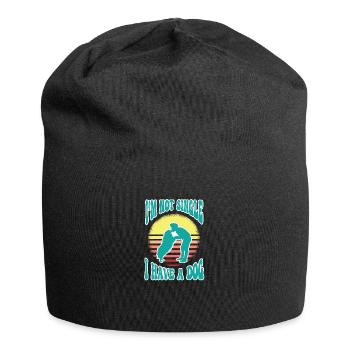 Dog Dog Lover Dog Owner Dog Lover - Jersey Beanie - black - Front