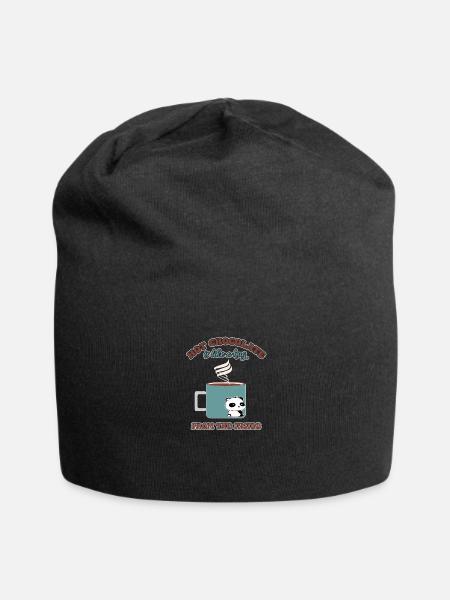 Heiße Schokolade Kakao Trinkschokolade - Jersey-Beanie - Schwarz