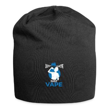 Elektro Zigarette E-Zigarette E-Shisha Vape - Jersey-Beanie - Schwarz - Vorne