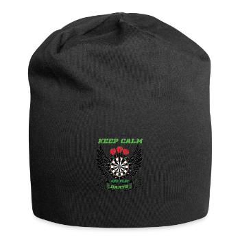 Dart Darts Dartboard Dartboard Throw Arrow - Jersey Beanie - black - Front