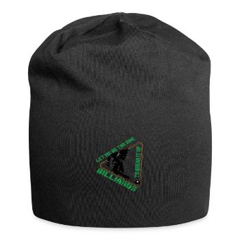 Billard Billardkugel Billarddreieck Kö - Jersey-Beanie - Schwarz - Vorne