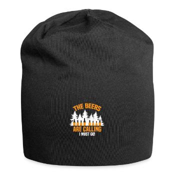 Camping Beer Camping Forest Boozing - Jersey Beanie - black - Front