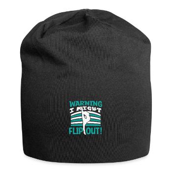 Gymnastik Turnen Barren Trampolin Ringe Turner - Jersey-Beanie - Schwarz - Vorne