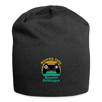Annoncer grossesse tata, cadeau, femme, naissance - Bonnet en jersey - noir - Devant