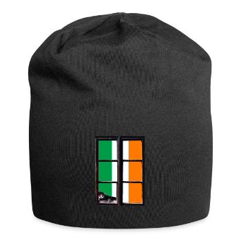 Ireland Flag Vintage Irish Flag Dublin - Jersey Beanie - black - Front