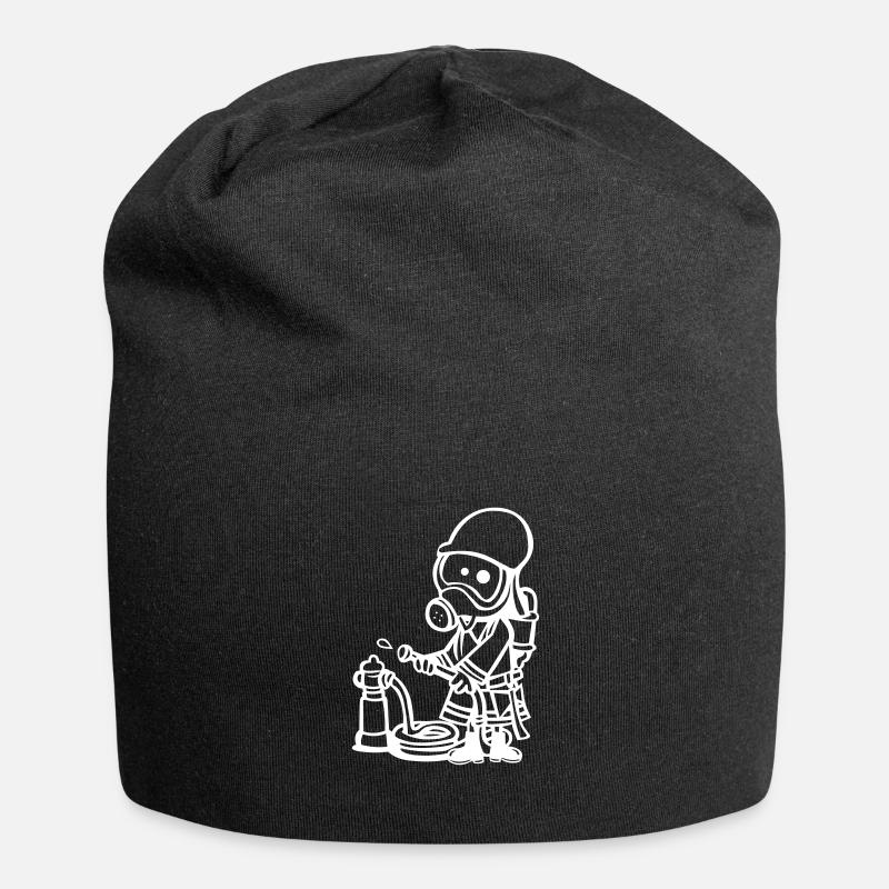 Fireman - Jersey Beanie - black