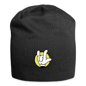 i love you sign - Bonnet en jersey - noir - Devant