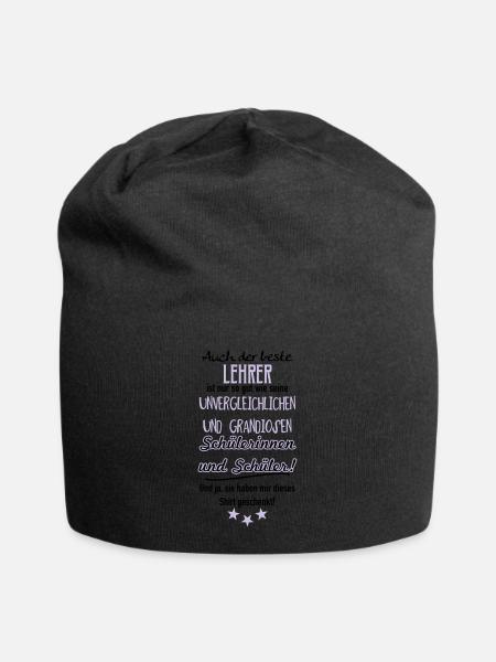 Bester Lehrer Shirt - Jersey-Beanie - Schwarz