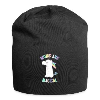 Moms Are Magical Unicorn - Mother 's Day - Jersey Beanie - black - Front