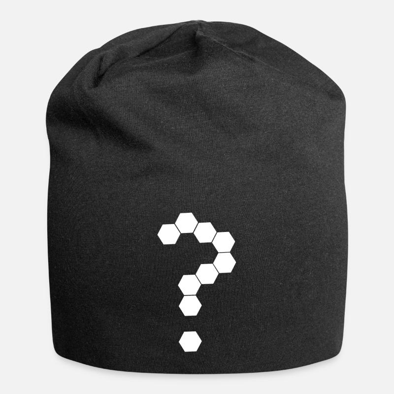 point d'interrogation - Bonnet en jersey - noir