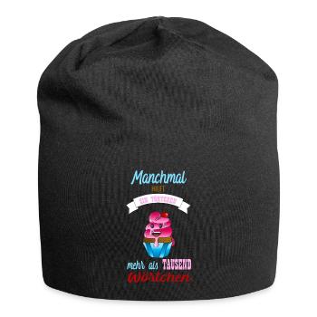 Törtchen. - Jersey-Beanie - Schwarz - Vorne