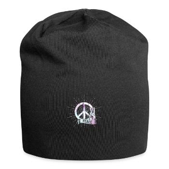 peace - Jersey-Beanie - Schwarz - Vorne