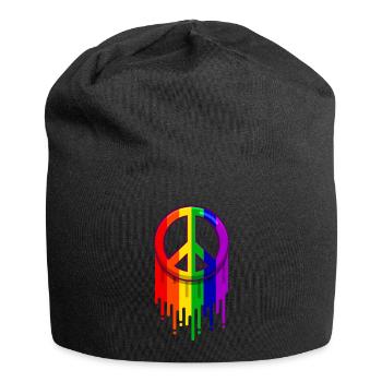 Regenbogen Gay Schwul Bunt Pride Csd Geschenk - Jersey Beanie - black - Front
