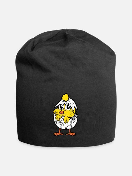 Retro Vintage Grunge Style Küken Kücken Ostern - Jerseymössa - svart