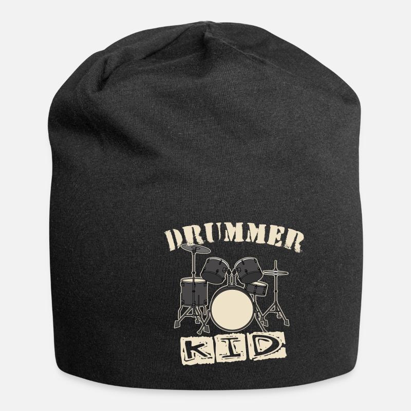 Batteur Enfant - Bonnet en jersey - noir