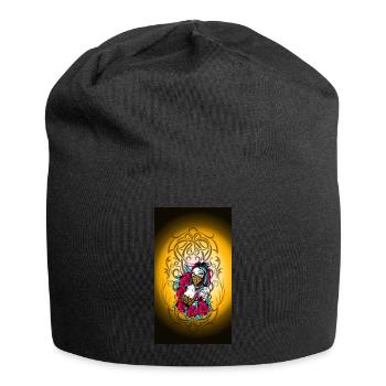 Tattoo Ink Gangster Girl Bandana Tribal Gelb - Jersey-Beanie - Schwarz - Vorne