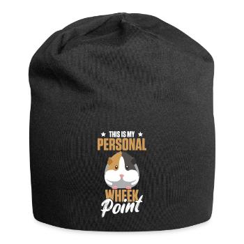 Guinea pig saying for a guinea pig - Jersey Beanie - black - Front