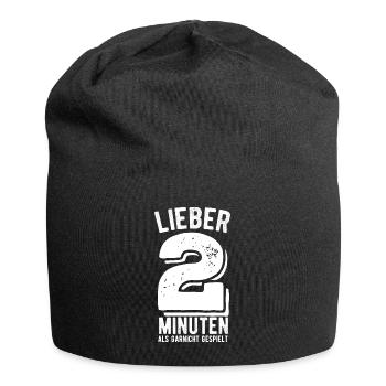 Liber 2 Minuten als gar nicht gespielt - Handball - Jersey-Beanie - Schwarz - Vorne