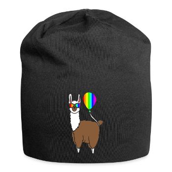 LGBT - Jersey-Beanie - Schwarz - Vorne