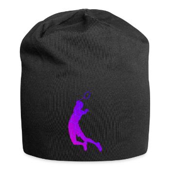 Joueuse de badminton Badminton Badminton Badminton - Bonnet en jersey - noir - Devant