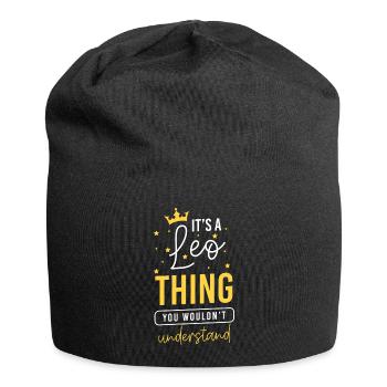 Sternzeichen Konstellation Glück - Jersey-Beanie - Schwarz - Vorne
