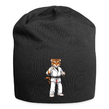 Jiu Jitsu Tiger - Brasilianisches Jiu Jitsu und - Jersey-Beanie - Schwarz - Vorne