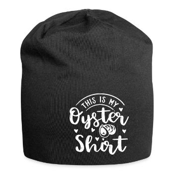 Oyster Design Seafood Nature Animal - Jersey Beanie - black - Front